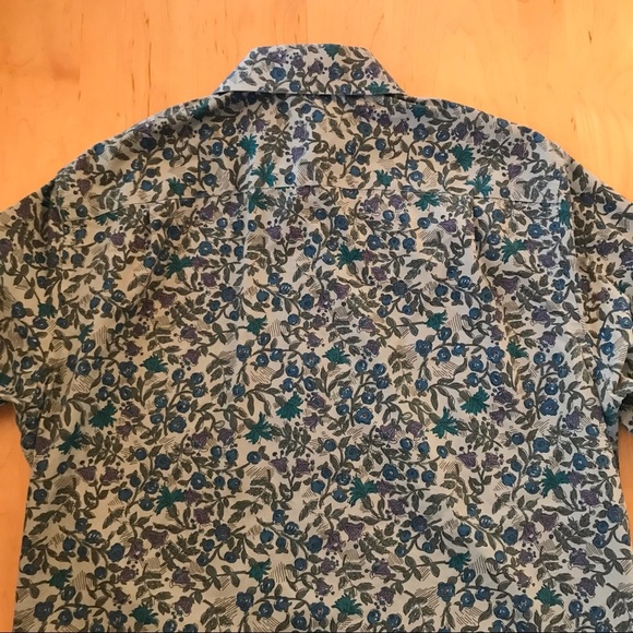 4 for $35 🍄 Fairlane & Sons Slim Fit “Wrinkle-Free” Botanical Print Button Down - Picture 11 of 11